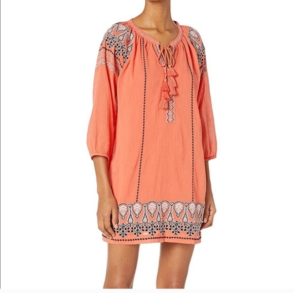 Joie Embroidered Dress size medium - Picture 2 of 9